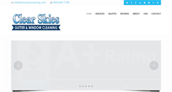 Desktop Screenshot of clearskiescleaning.com